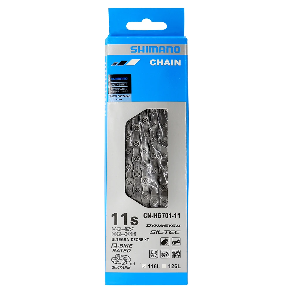 SHIMANO Bicycle Chains 8/9/10/11 Speed  HG701 HG901 HG40 HG53 HG93 HG54 HG907 MTB Road Bike Chain 112/116/118 Links