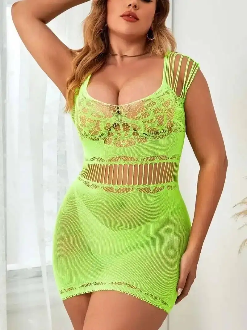 فستان قصير للنساء مع أكمام فستان بروتيل صيفي غير رسمي مثير للسيدات ملابس للنادي الليلي فستان قصير نحيف أنيق L72N #4