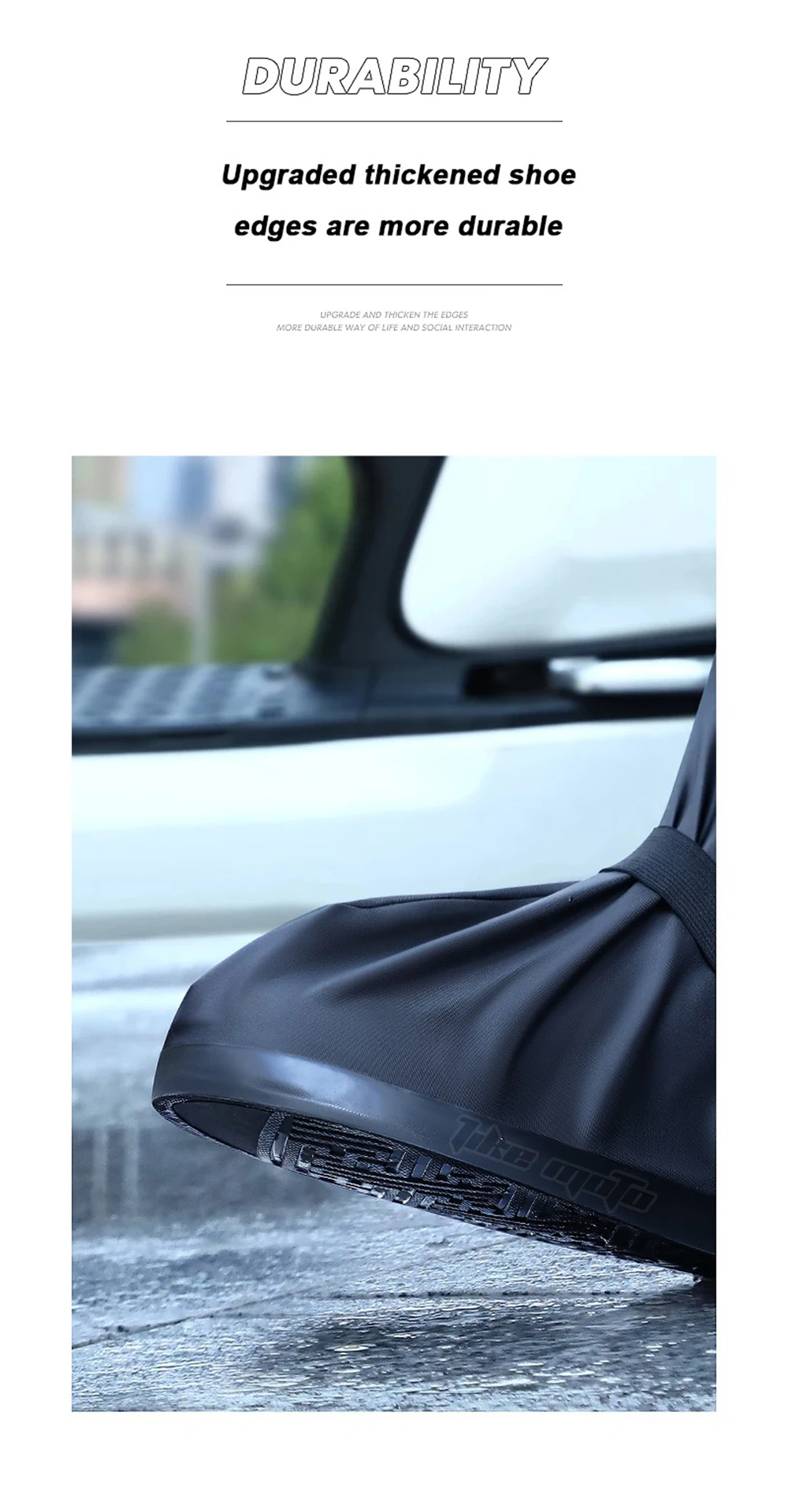 Motorrad Hohe Regen Stiefel Wasserdicht Reflektierende Schnee Nicht-Slip Schuhe Motorrad Radfahren Fahrrad Wiederverwendbare Regendicht Schuhe Abdeckung – Detail 7