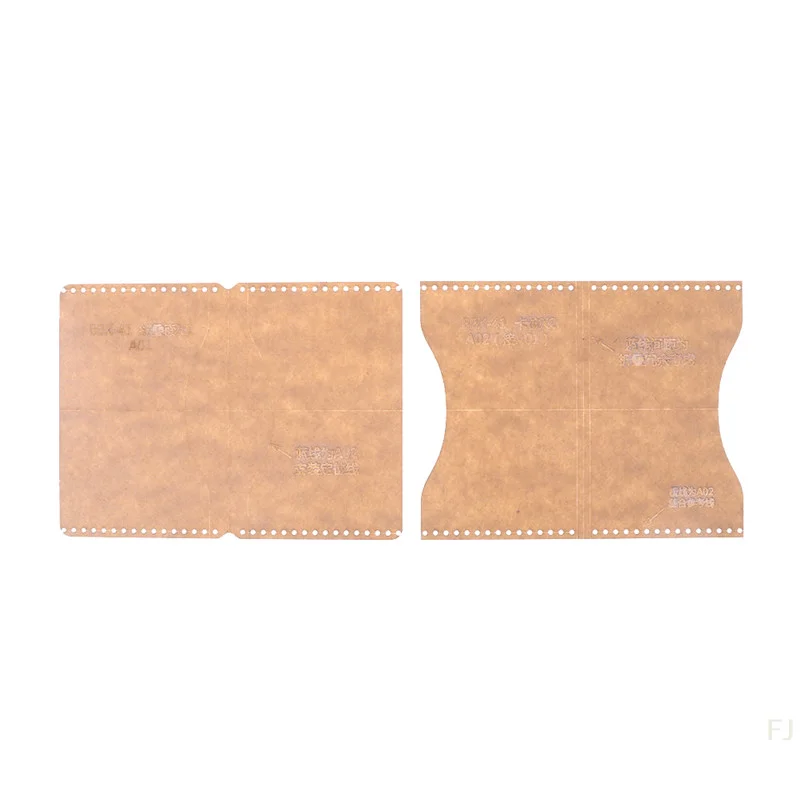 [YU]2pcs Acrylic Clear Craft Pattern Template Tool For Leather Wallet Bag Craft