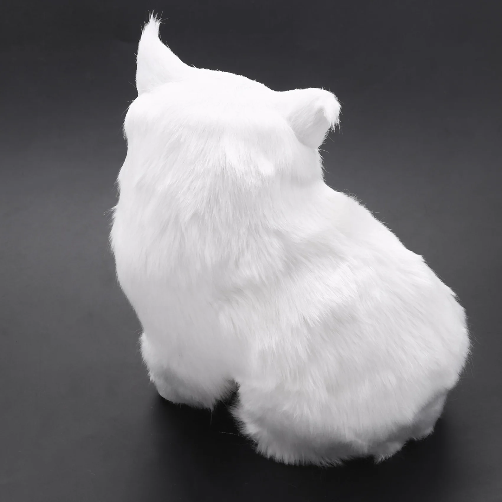 Simulación realista de peluche, gatos persa blancos, juguetes, muñecas de gato, decoración de mesa, niños y niñas