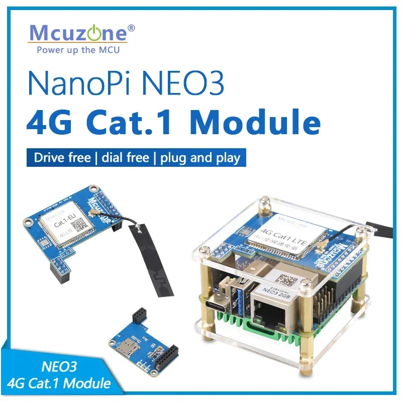 NanoPi NEO3_4G Cat.1 Module, Drive free | dial free | plug and play