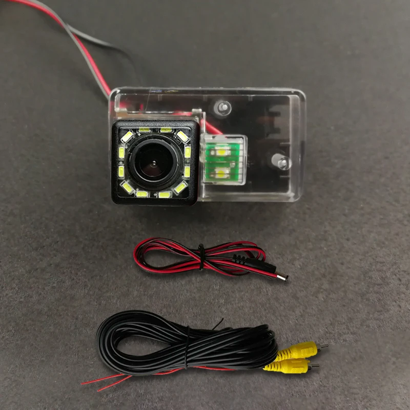 Wireless Car CCD Rear Camera Fisheye 8 12 Led Dynamic Night Vision For Peugeot 206 207 306 307 308 406 407 5008 Partner Tepee