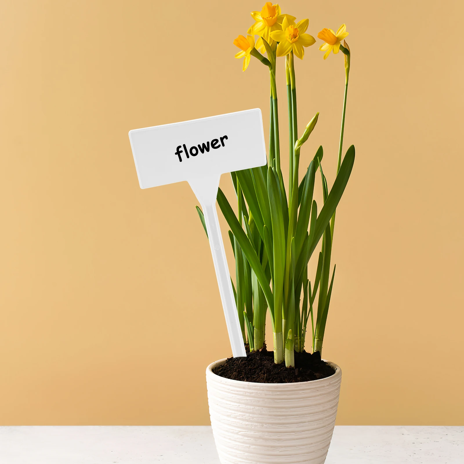 

30pcs Plant Labels Garden Markers Large Plastic Nursery Use Easy Insert Tall Tags Flower Beds Gardens Pots Parks Courtyards