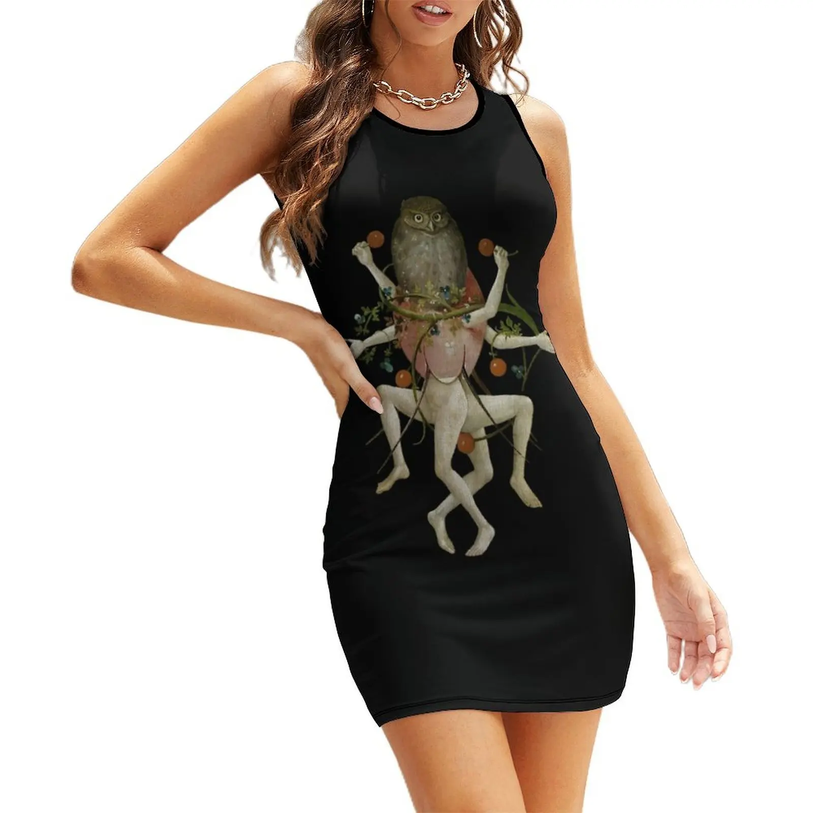 

Hieronymus Bosch - Dancing Owl Sleeveless Sundress summer dresses ladies 2025 dresses for special events sexy dress for women