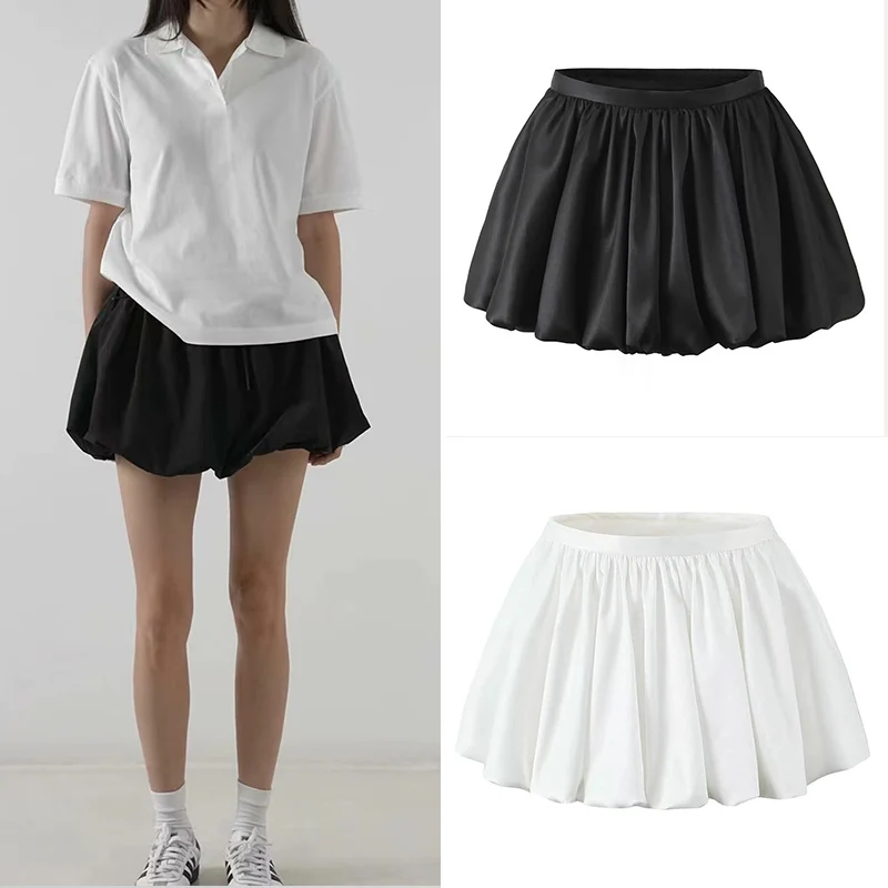 

Неводная свободная блуровая юбка длиной f, пышная юбка для женщин, осень 2023, дизайн Sensation, универсальный Sli, полиэфирное волокно