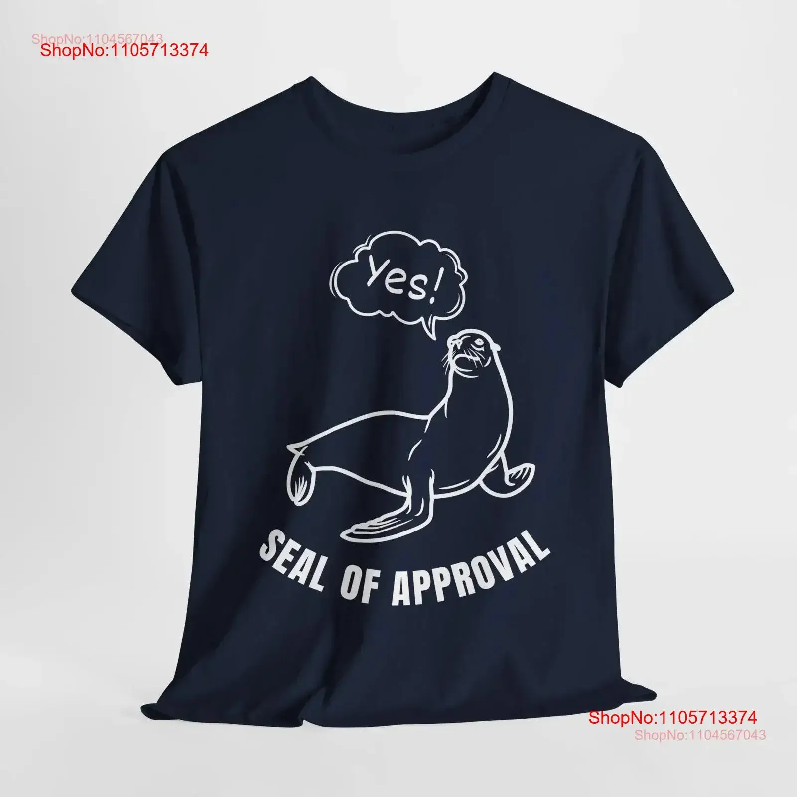 Seal of Approval T Shirt Funny Animal Pun Humor for Lovers Cute vintage Washed Unisex Casual Versatile Stretched graphic