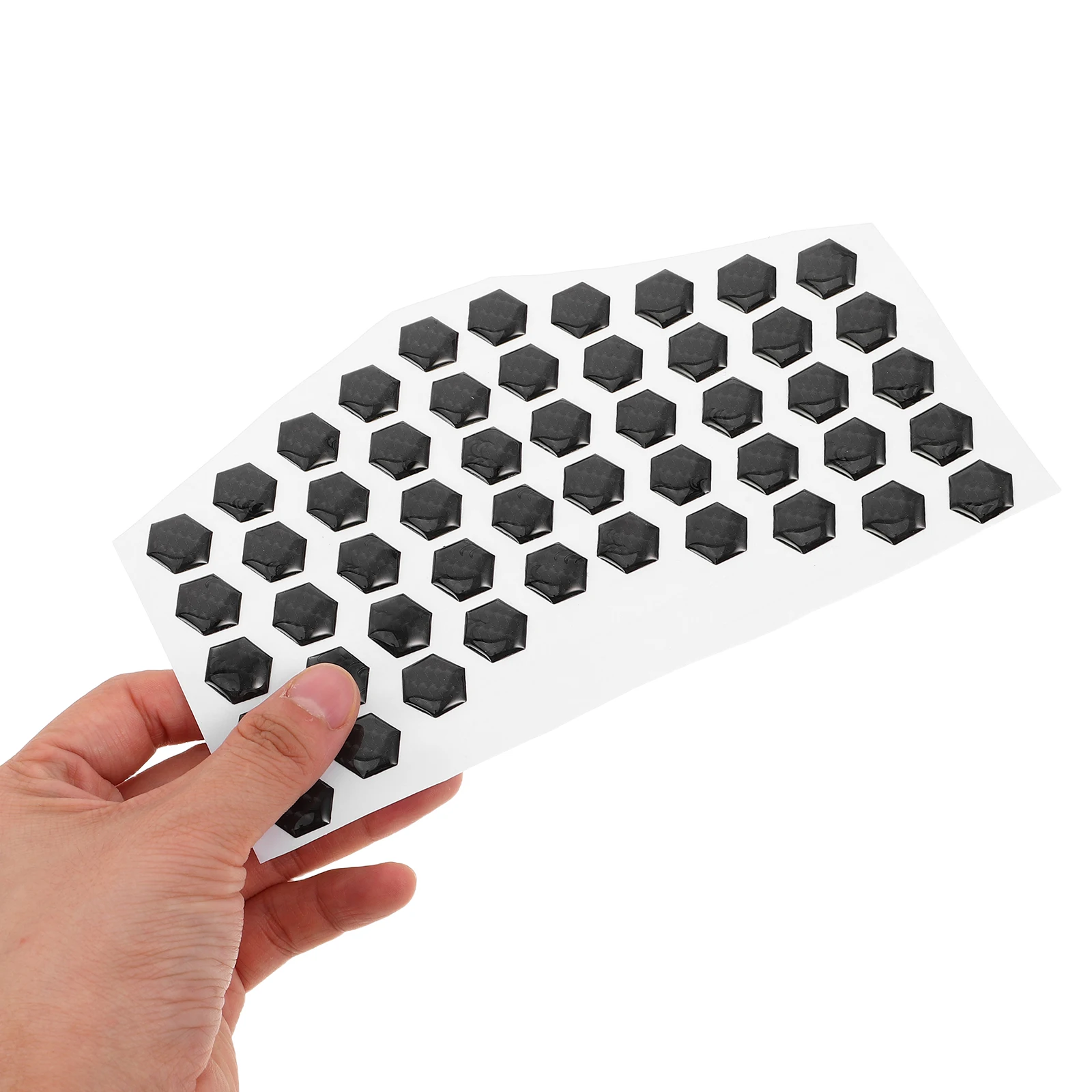 

50 Motorcycle Stickers Hexagonal 3D Plastic Anti Collision Artifact Bumper Anti Collision Guard Plate Car Scooter Decals