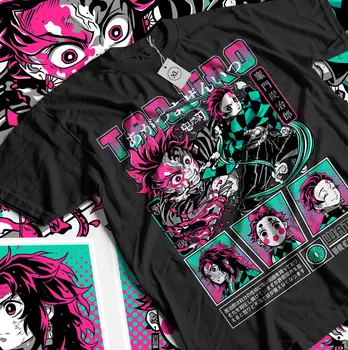 Dämonentöter: Kimetsu no Yaiba T-shi RT Anime, Manga, Zenitsu Tanjiro Dämon Sayaer Technik ft Shirt