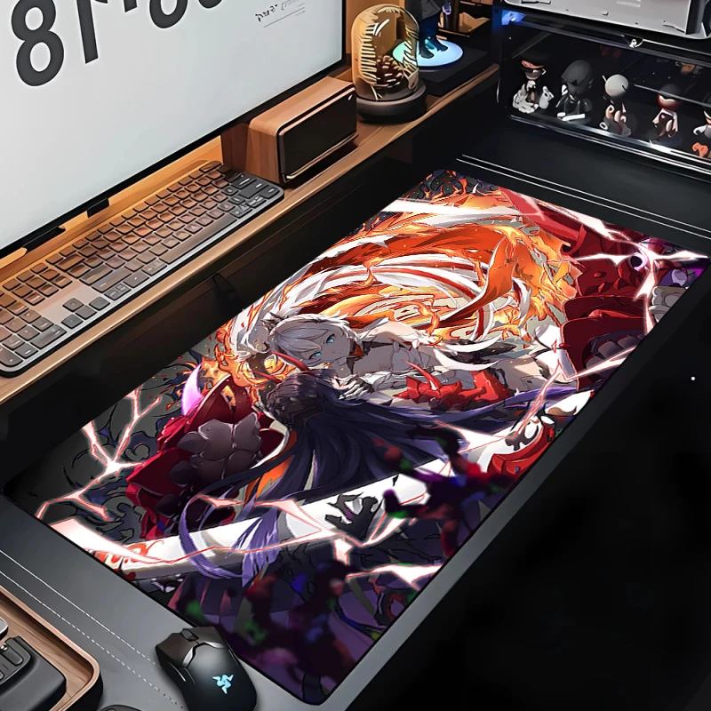 Xxl Mouse Pad Honkai Impact 3 Pc Gamer Cabinet Desktop Table Mat Gaming Accessories Keyboard Computer Mousepad Elysia Deskmat Pc