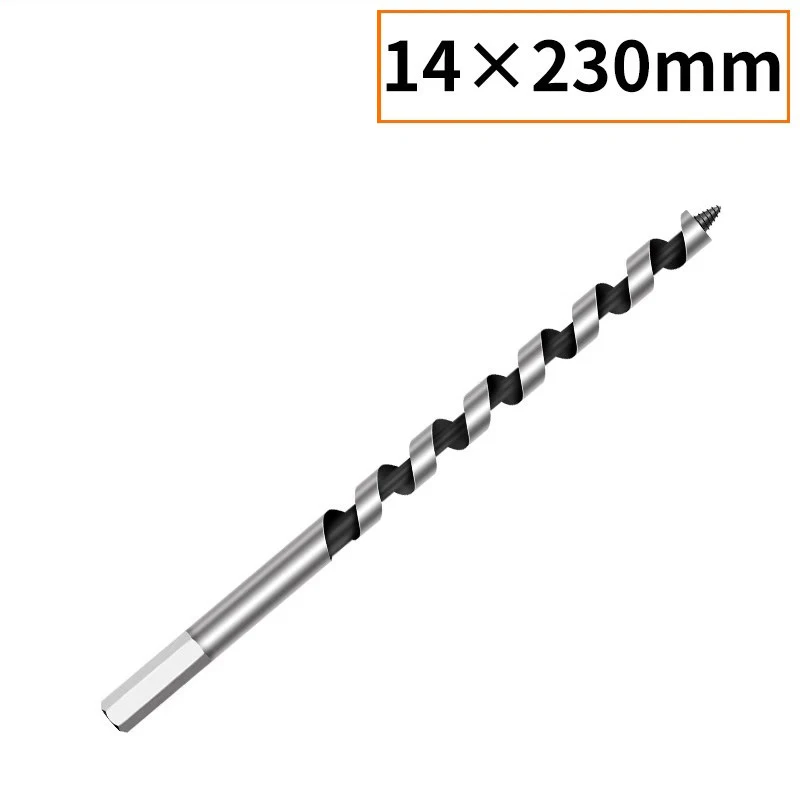 230/460mm extra lange houtboor met zeskantige schacht van hoogwaardig koolstofstaal voor het boren van diepe houtgaten
