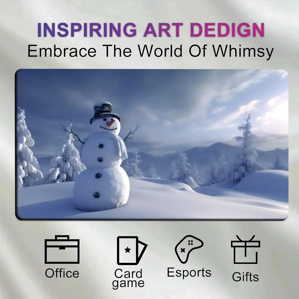 Frost Snowman Hill Mouse Pad Gamer XL Large Home Mousepad XXL Office Natural Rubber Carpet PC Table Mat Mouse Mats
