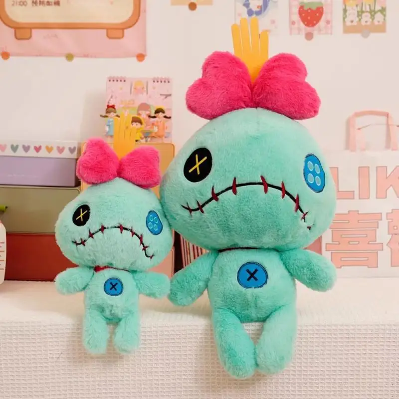 35/60cm Disney Stitch Little Monster Friends Plush Toys Green Scrump Cartoon Stuffed Plush Soft Plush Doll Toys Children\'s Gifts