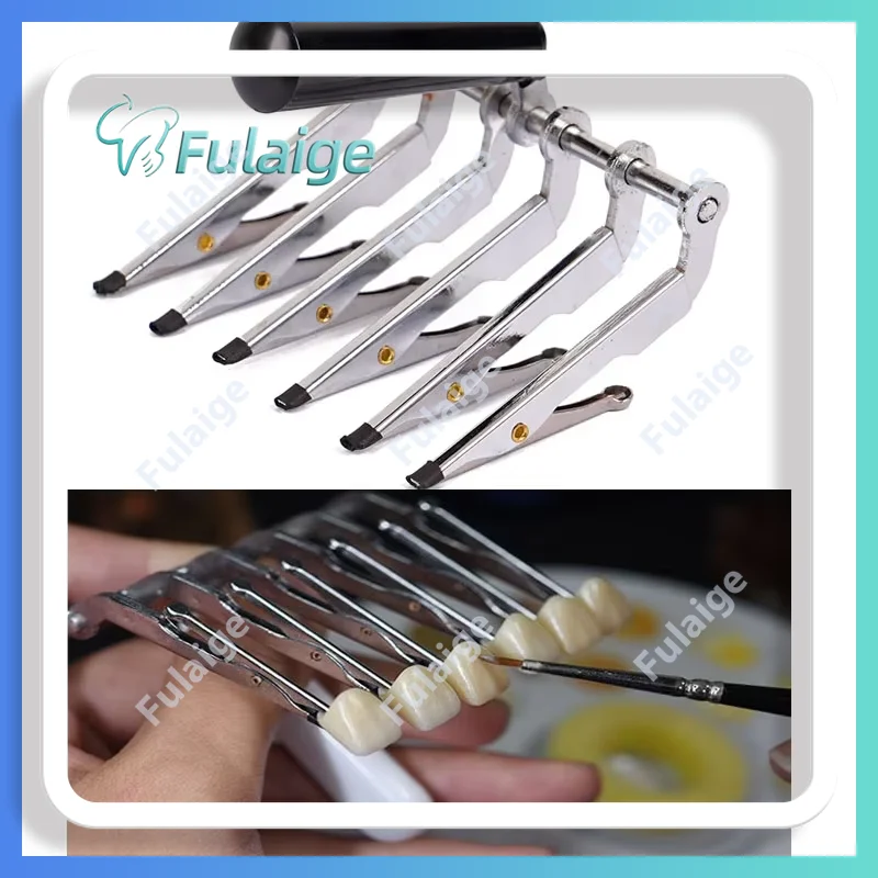 

Six Tooth Dental Lab Porcelain Batch Glaze Clamp Auxiliary Tool for Firing Application Technician Accessories