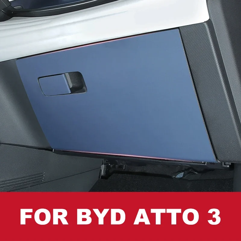 For Byd Atto 3 2023 2024 Year Car Front Passenger Compartment Anti Kick Pad Protective Sticker Accessories Interior Pads