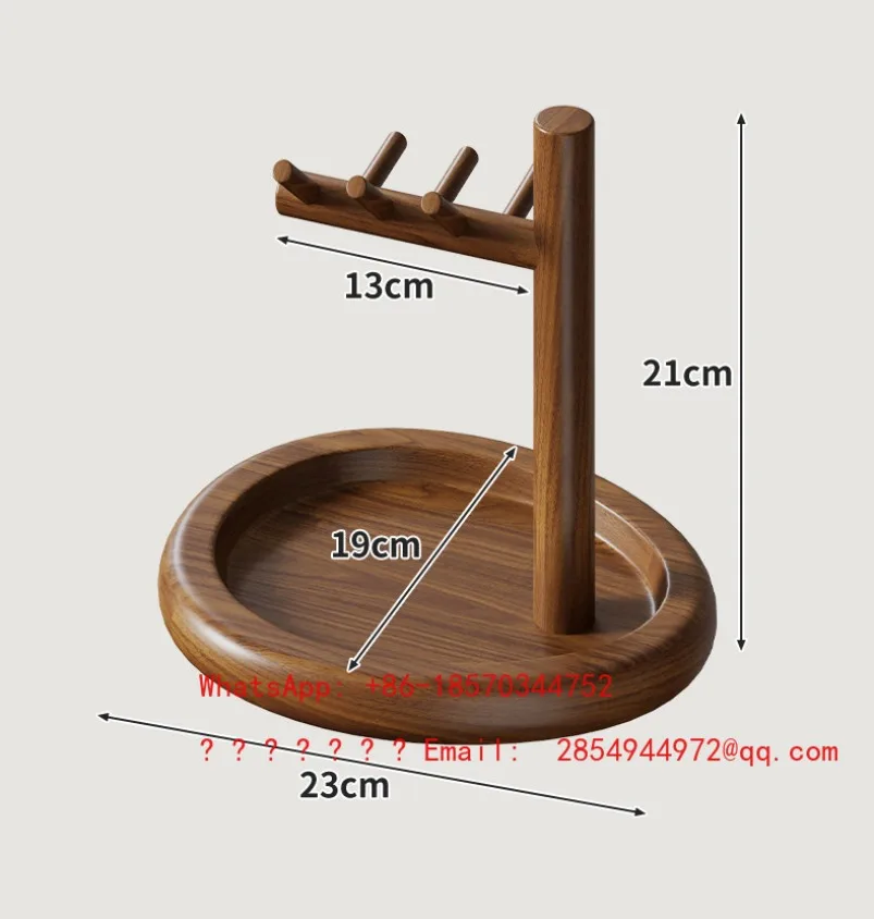 

Door Solid Wood Key Rack, Household Entrance Jewelry, Watch Decorative Hanger