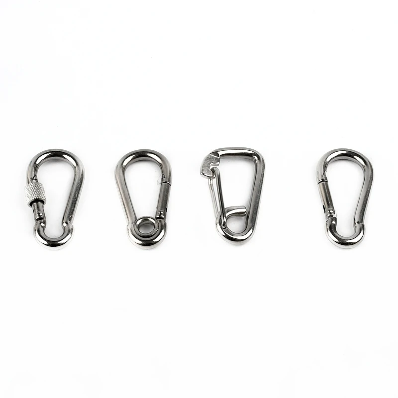 Stainless Steel Diamond and Oval Hook Wall Mount Hook Chain Rigging Hooks Wire Rope Tensioners European Style M3 ~ M20 1PC