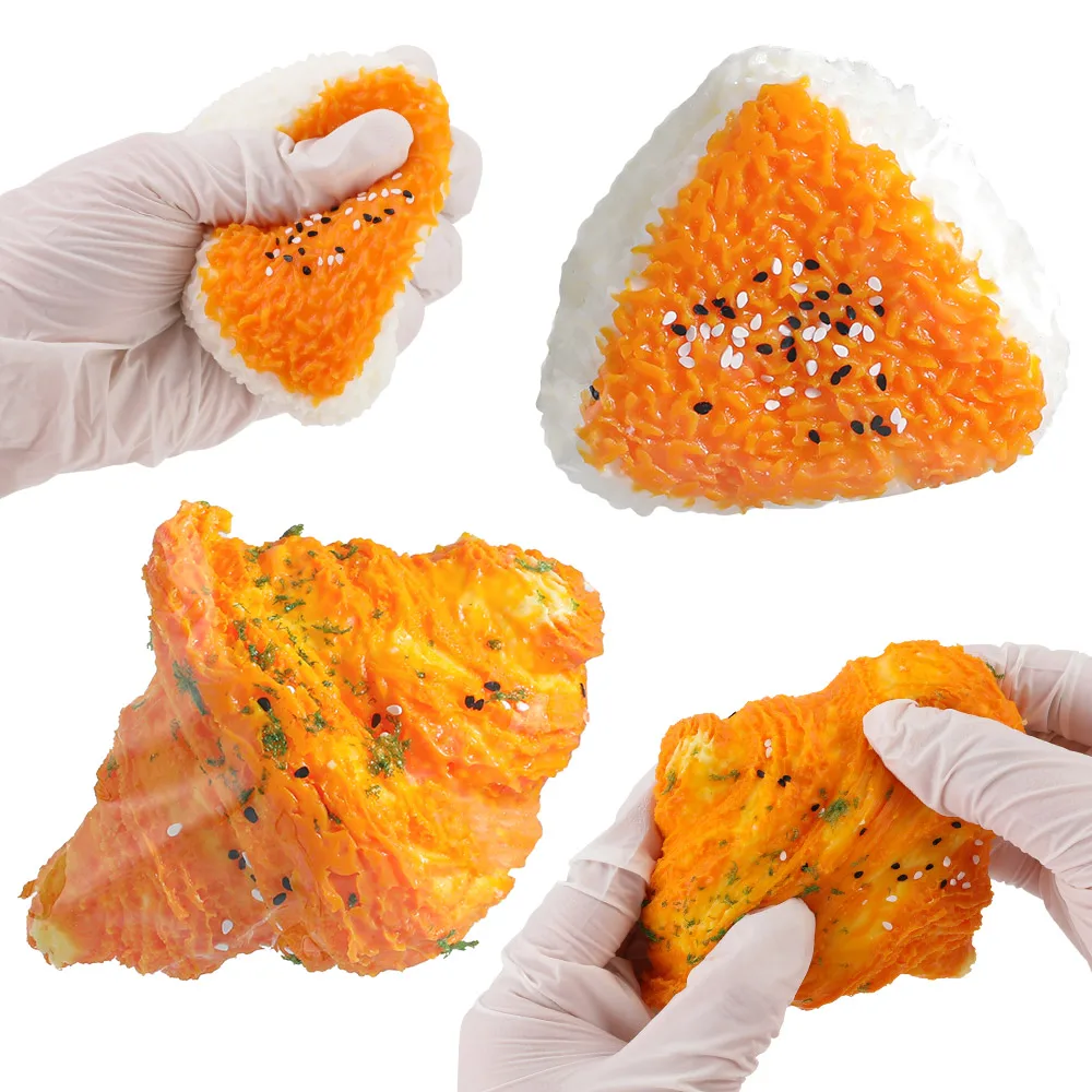 Juguetes antiestrés hechos a mano, blandos y pegajosos, animales para apretar, serie de pan, juguetes sensoriales para aliviar el estrés de dibujos animados, regalo para adultos