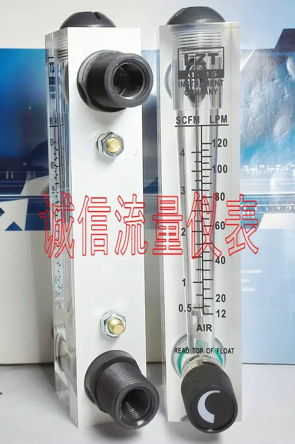 

12~120LPM 0.5-4SCFM 1/2" BSP Male LZT-15 Air N2 Flowmeter Rotameter Panel Installation