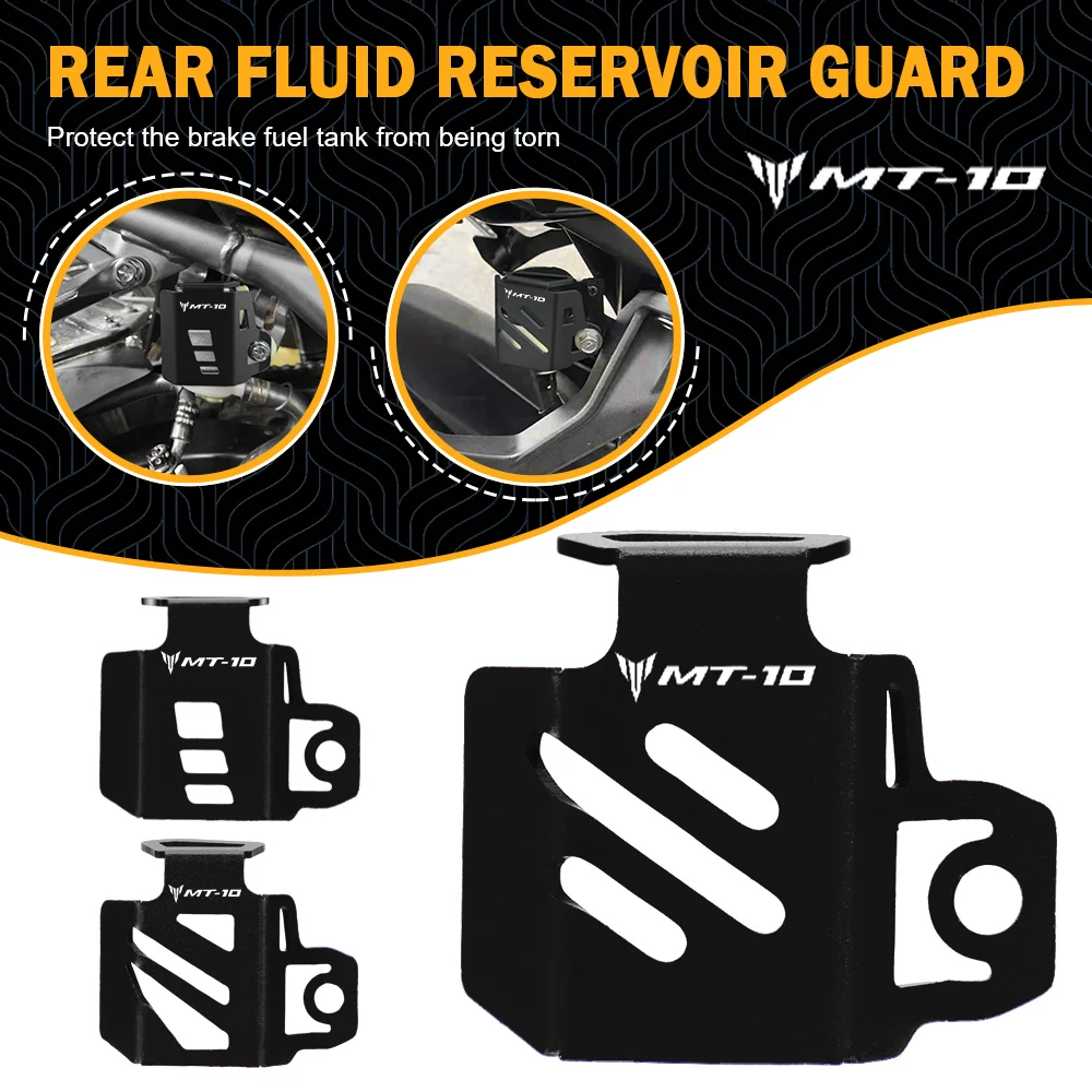 

Rear Brake Fluid Reservoir Guards FOR YAMAHA MT10 MT-10 FZ10 2020 2021 2022 2023 2024 Motorcycle Brake Cylinder Protector Cover