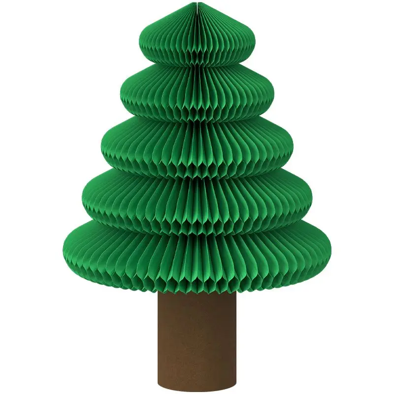 

Christmas tree ornaments, New Year, creative desktop living room window home folding holiday ornaments