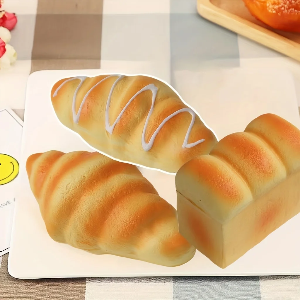 I bambini fingono di giocare con i giocattoli da cucina Ragazza Simulazione Pane morbido artificiale Giochi di cottura alimentare Decorazioni per la casa da gioco Giochi per bambini Giocano con i giocattoli Regalo