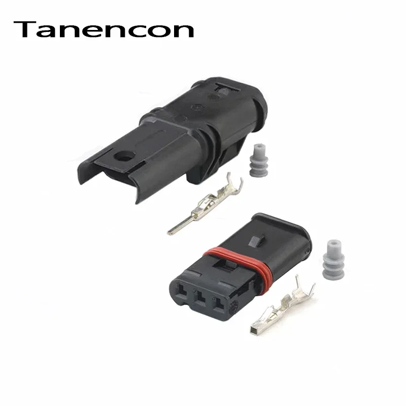 

1/5/10 Set 3 Pin 1.2mm Car Turn Signal Lamp Waterproof Plug 872-837-506 Car Door Handle Connector 872-405-501 Suitable for BMW