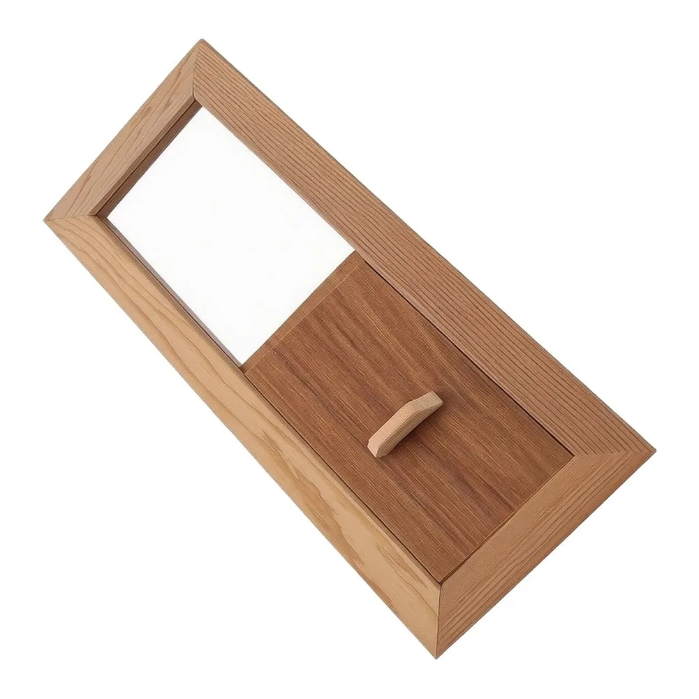 Style Wooden Sauna Vent with Clean Lines and Minimalist Profile to Complement Scandinavian and Rustic Sauna Designs