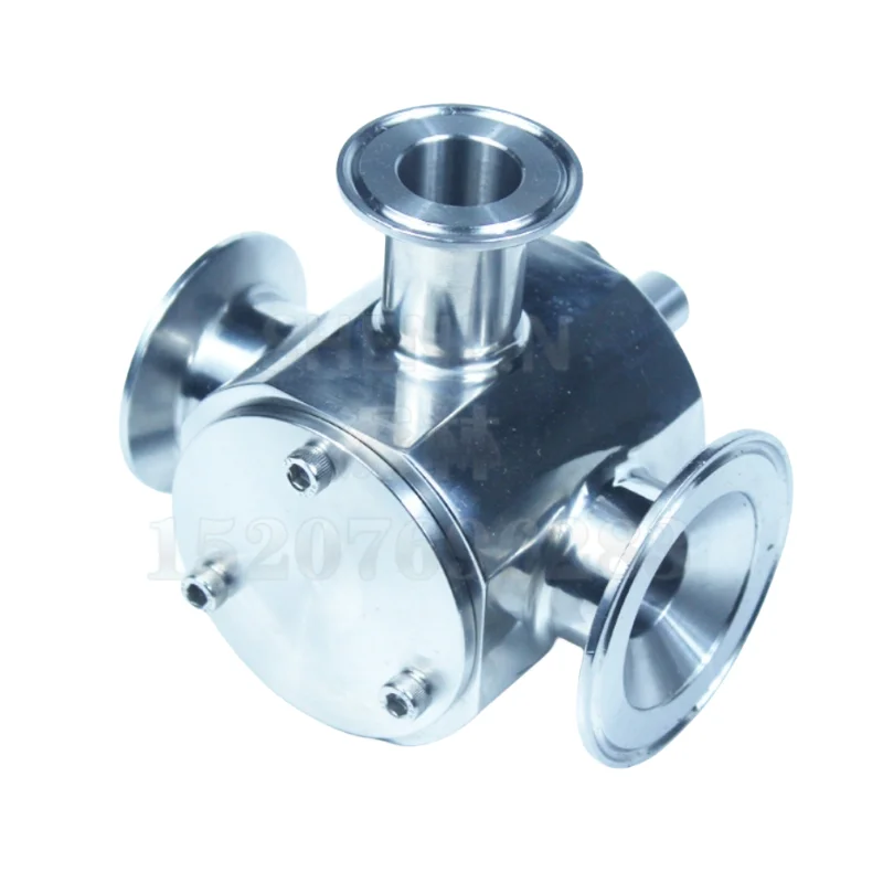 DN25 Rotary Valve Customized Connector Disk 77.5-50.5-64mm SS304 Vertical Filling Machine Spare part