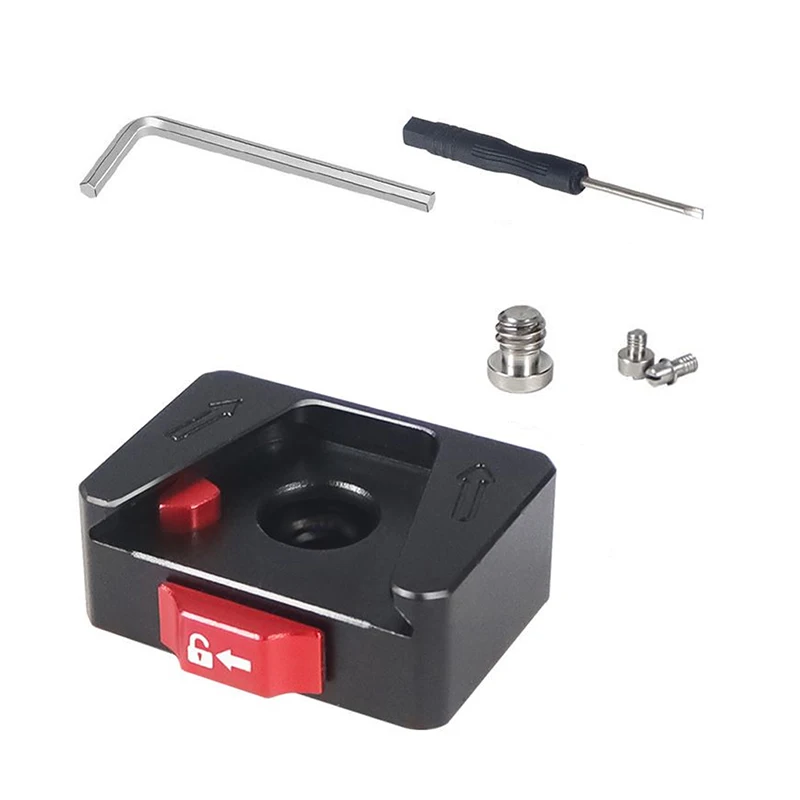 Schnellwechselplatte V-Mount Fast Switch Installationssystem für Gopro Insta360 OSMO 360 Action 5pro DSLR-Kamera Stativ Slide Mount – Detail 32