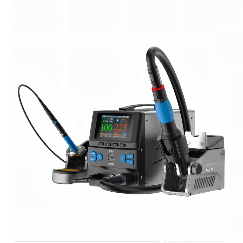 

Aixun HT316 2in1 Intelligent Hot Air Rework Station Digital High Power T225 Handle for Mobile Phones SMD BGA Repair Tools Set