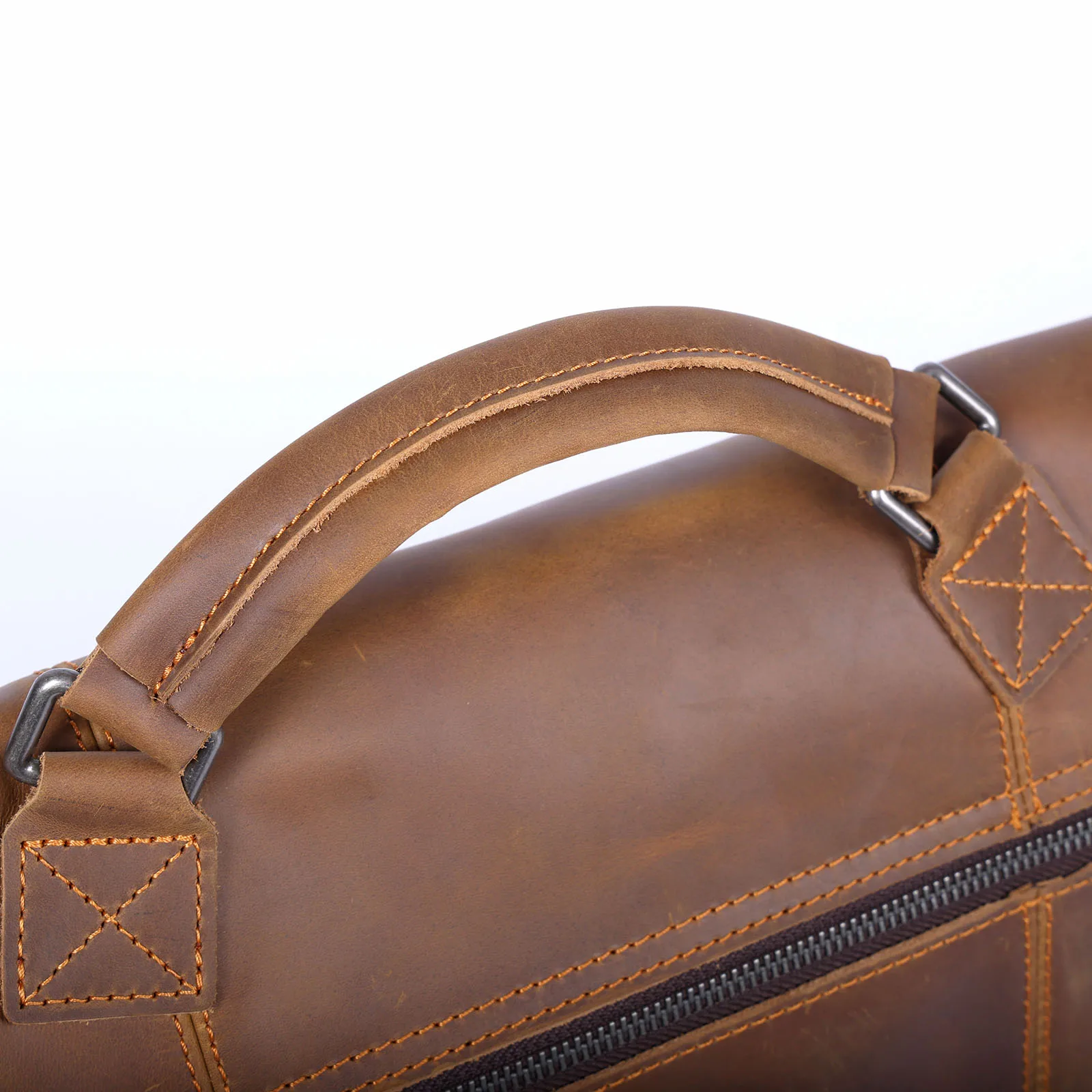 S.WORKER Vintage Herren-Umhängetasche aus Echtleder, Handgefertigte Crossbody-Tasche, Geschenk für Männer, für Handy & Schlüssel – Detail 14