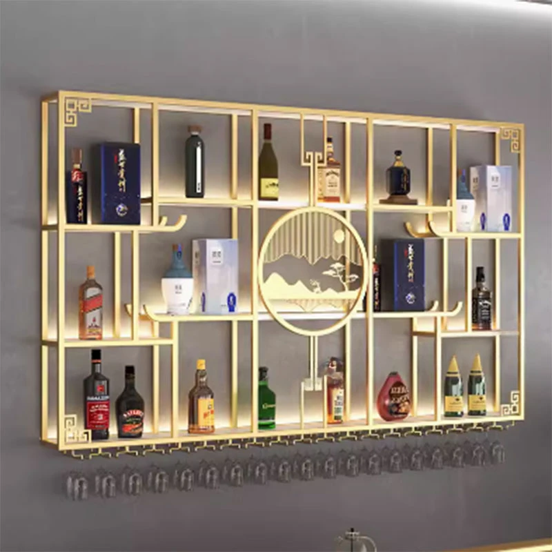 

Luxury Storage Fancy Wine Rack Man Cabinet Fancy Shelf Holder Wine Rack Mobile Modern Botelleros De Vino Home Bar Furniture