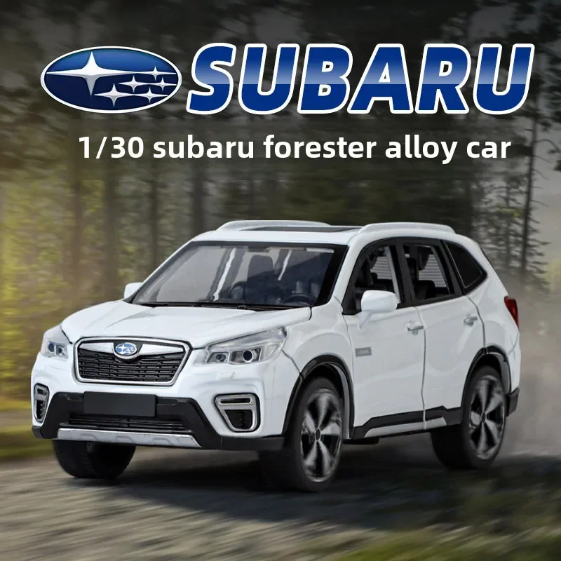 

[CubeFun]1:30 Subaru Forester Vehicle Alloy Car Model Diecast Off Road SUV Sound And Light Collect Decoration Gifts Kid Toys