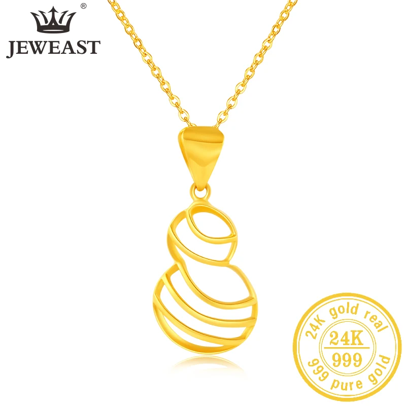 

JLZB 24K Pure Gold Pendant Real AU 999 Solid Gold Charm Beautiful Trendy Classic Party Fine Jewelry Hot Sell New 2023