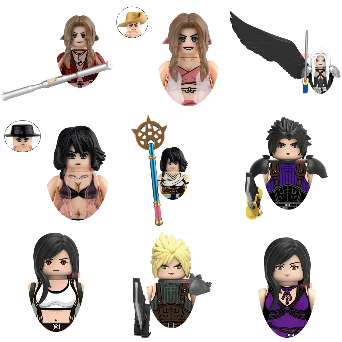 Nuevo Modelo MOC, Serie FF, Colección de Figuras de Acción en Miniatura, Ladrillos para Armar Escenas, Rompecabezas, Accesorios, Juguetes, Regalos DT8907