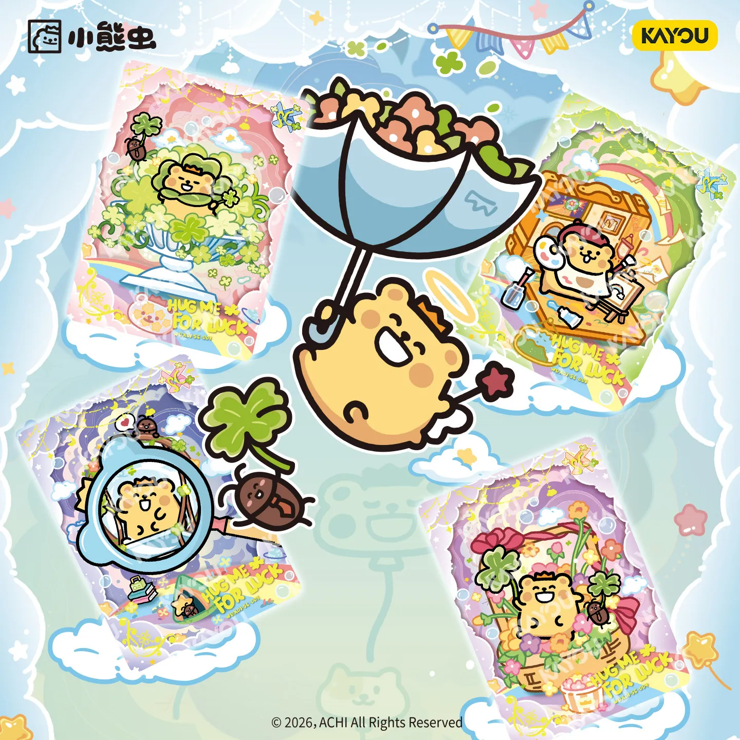 

KAYOU Bearis Bug Official Genuine 1st Edition Lucky Charm Booster Packs Anime Peripheral Collection Trading Cards Gift