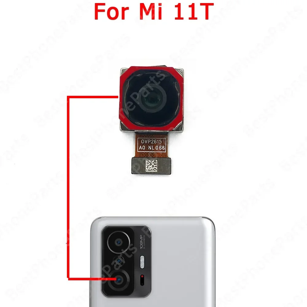 Modulo fotocamera per Xiaomi Mi 11T Pro 5G Selfie Frontale Piccolo fronte posteriore Modulo fotocamera posteriore Vista frontale posteriore Pezzi di ricambio