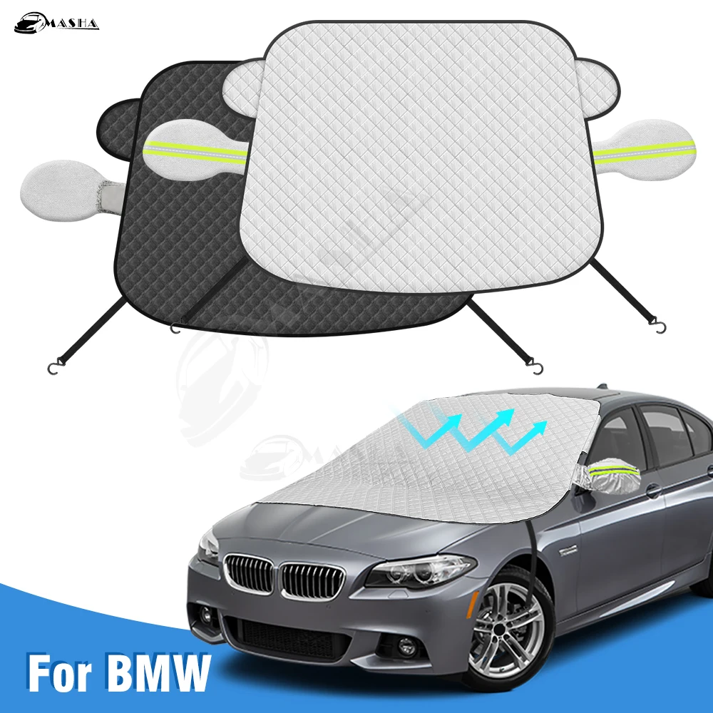 

Sunshade Cover For BMW 5 Series 2017-2019 2024 Car Windshield Snow Sun Shade Automobile Magnetic Cover Front Windscreen Cover