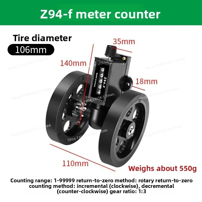 Roller Meter Counter Z96-F Mechanical Yard Counter Industrial Cloth Winding Machine Counter