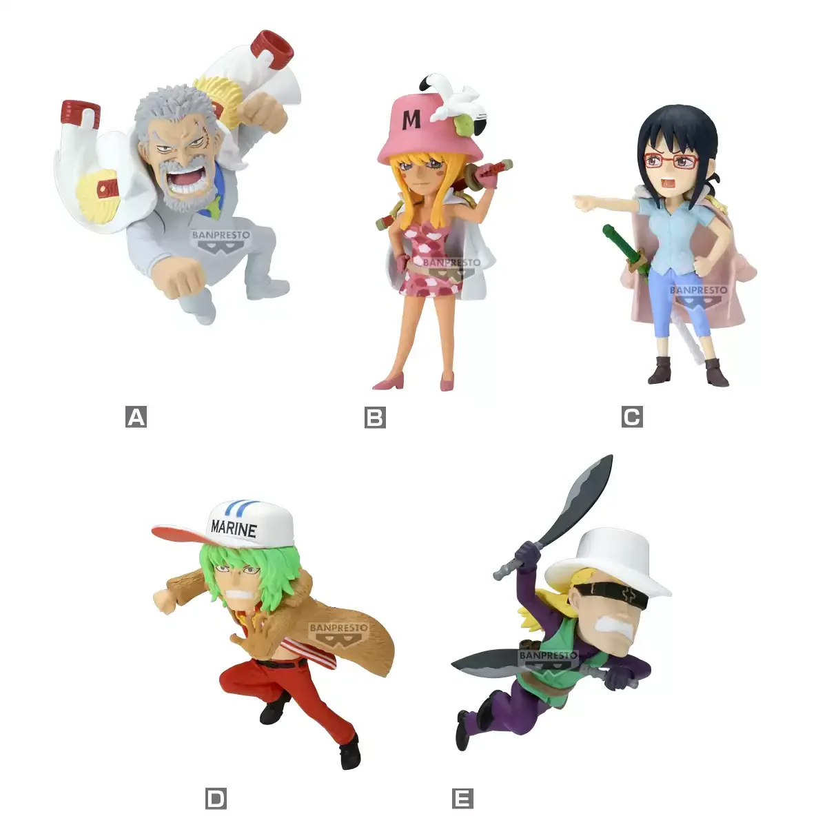 

Оригинальные фигурки Bandai ONE PIECE Anime WCF Honeycomb Island Garp Lark Shiryu, модель-статуэтка, подарок для отаку