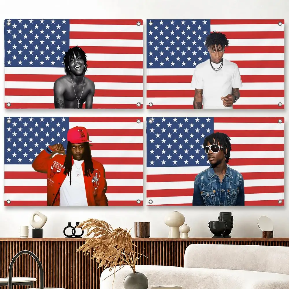 Rapper Chief Keef Flags flag Suitable For Party Club Outdoor Interior Wall Decoration Banner Fans Gift