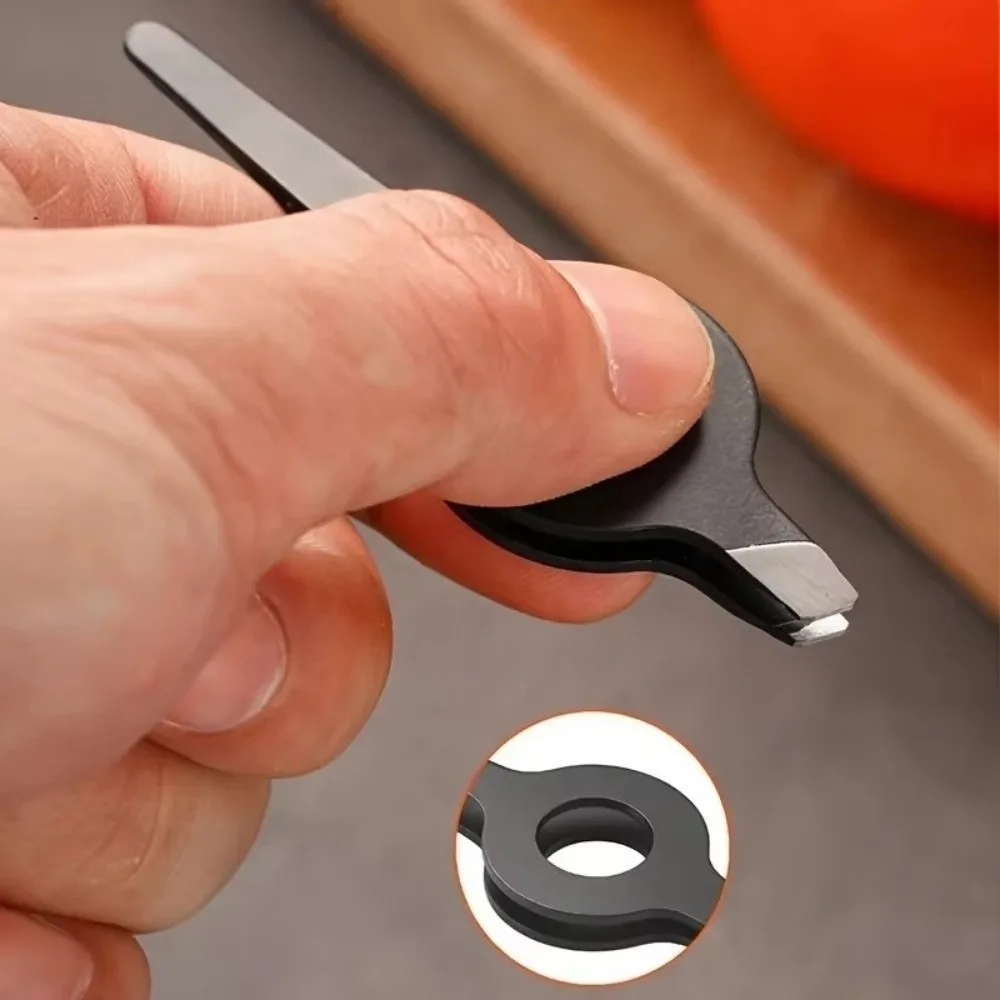 1PC Stainless Steel Pig Hair Clipper Practical Design Beauty Tool Slant Tweezer Hollow Out Handle Professional Tool