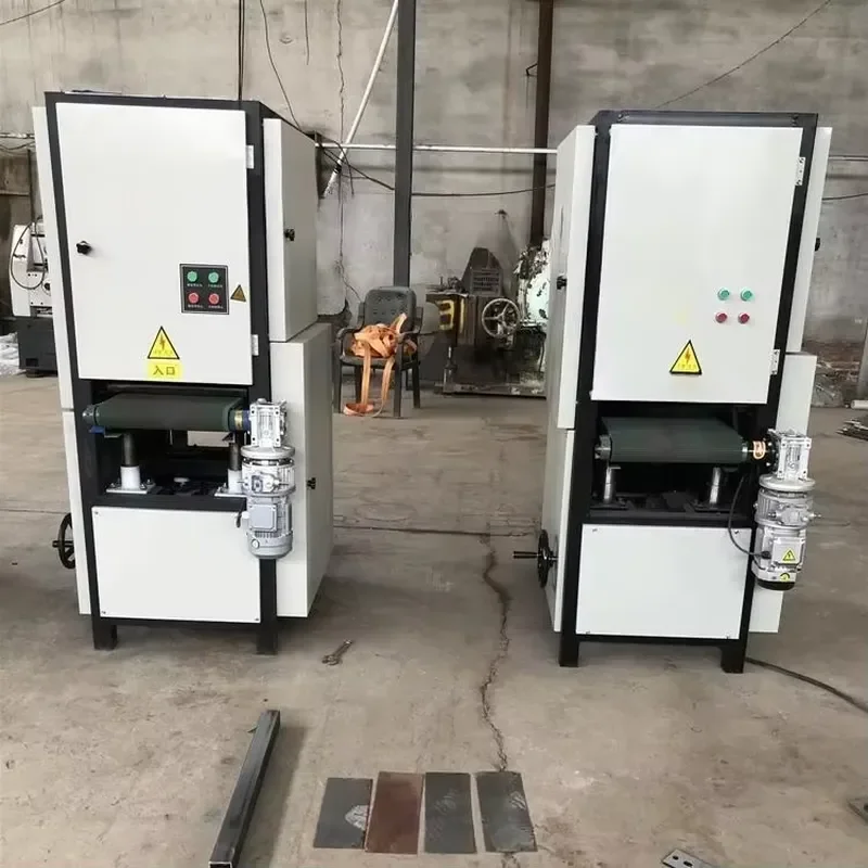 Flat Grinding Polishing Machine Deburring Rust Removing Stainless Steel Wire Drawing Sanding Belt 7.5kW Motor Engine 450kg