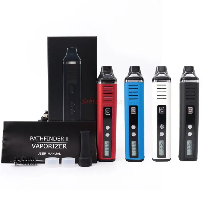 Original Dry Herb Vaporizer Pathfinder V2 Kit Electronic Cigarettes 2200mah with OLED Screen Herbal  Vape Pen Vaper Smoke Kits