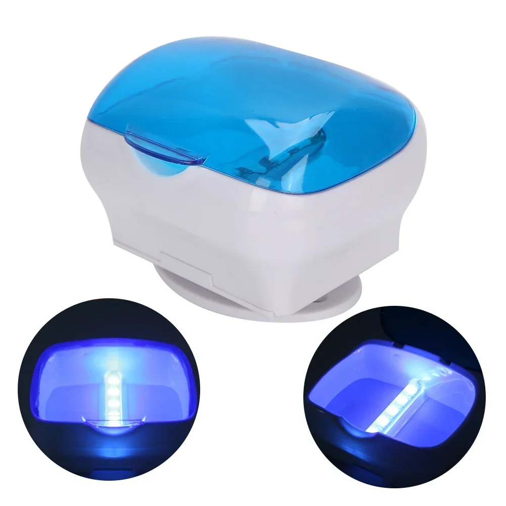 Portable Braces Sterilizer Box Orthodontic Retainer UV Box Fake Teeth UItraviolet Cleaning Box Dental Care Whitening Supply Tool