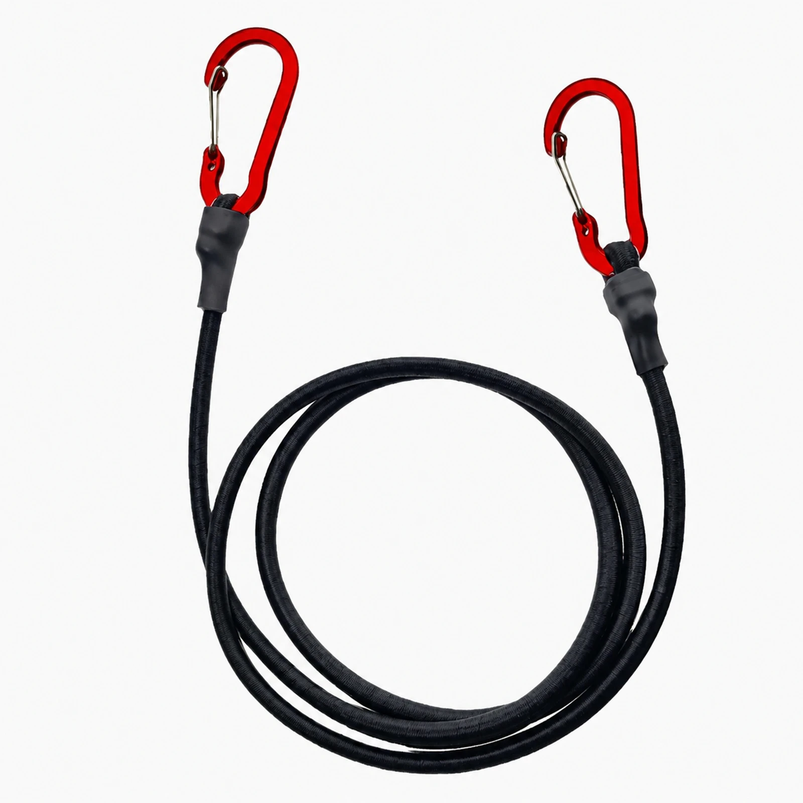 Heavy Duty Bungee Cord Elastic Tie Strap String Carabiner Hooks Kayak Cycling Luggage Packing Ropes Camping Accessories