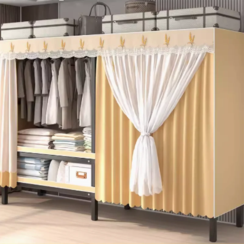 Fabric Nordic Modern Wardrobe Cute Cloth Big Cabinet Organizer Wardrobe Bedroom Foldable Szafy Do Sypialni Bedroom Furniture