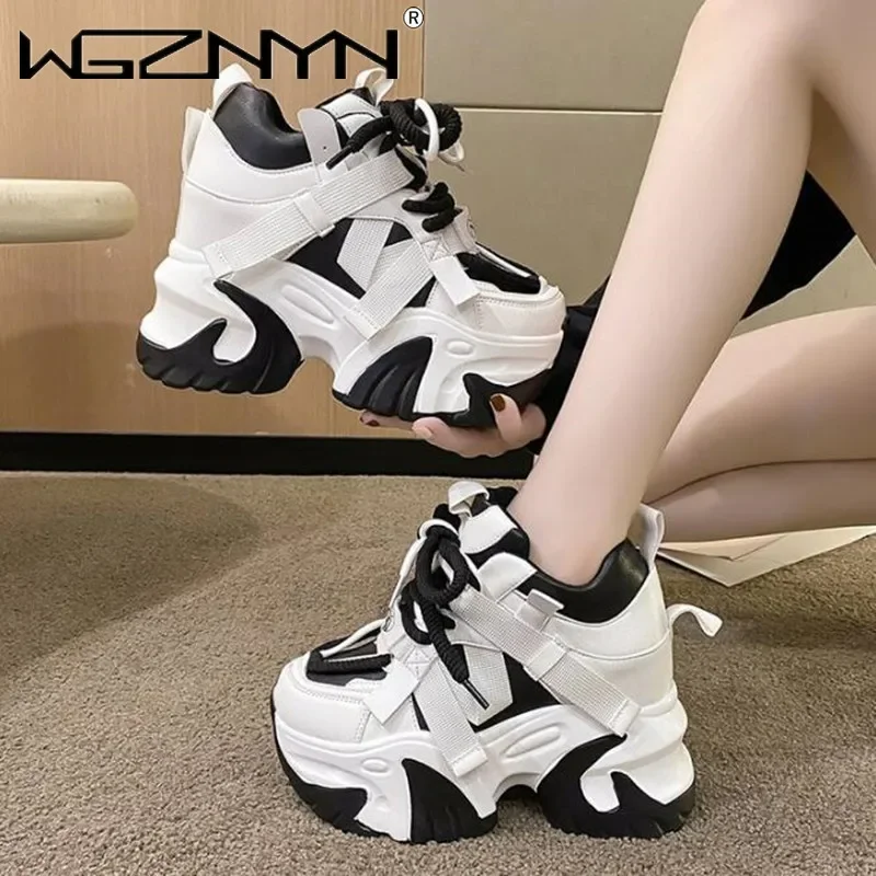 Women Sneakers Luxury Shoes 2024 Fashion Tennis Female Platform Woman-shoes Designer Trainers Thick Sole New Casual Lace-Up Shoe