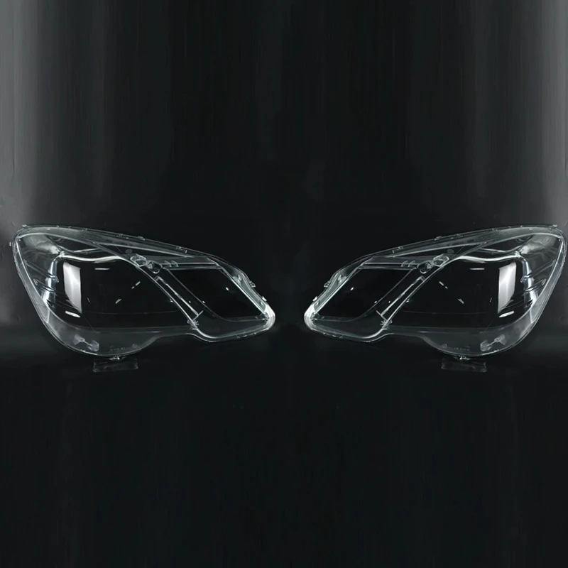 2Pc Car Front Transparent Cover Head Light Lamp Lampshade For Benz W207 E200 E260 E300 E350 E500 E-Class Coupe 2009-2012